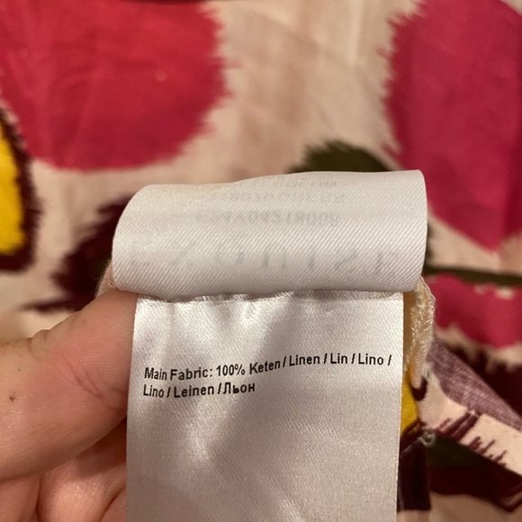 NWT EXQUISE Polka Dot Linen Shirt Dress Size 6 - Picture 6 of 7